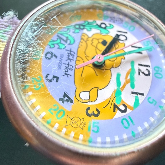 Vintage Flik Flak Swatch Lion Watch For Kids - Picture 9 of 10